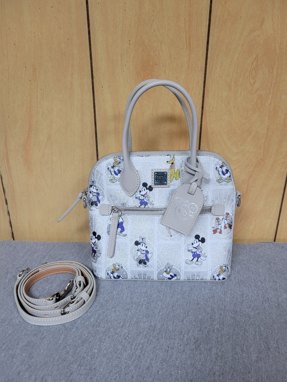 Dooney & Bourke Disney 100 Platinum Satchel